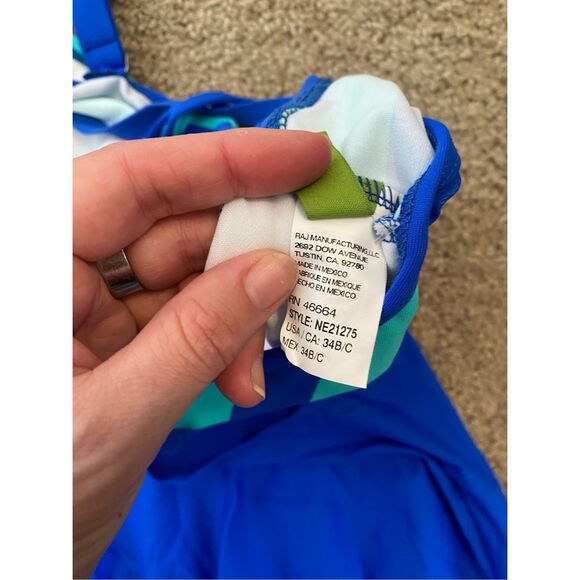 NEXT BY ATHENA BARRE TO BEACH DOUBLE UP TANKINI SWIM TOP, Size 34 B/C, MSRP $78 - Picture 9 of 9